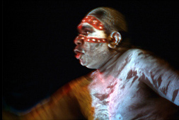 aborigène danse traditionelle danses mimi peintures peintures corporelle